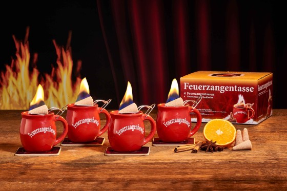 Feuerzangentasse-Set 4 Stück