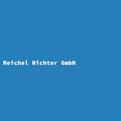 Manufacturer: Reichel Richter GmbH