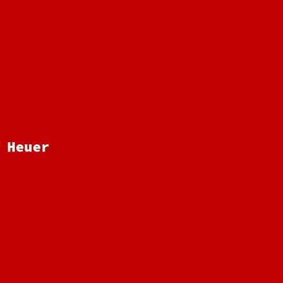Manufacturer: Heuer