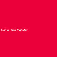 Kleine Samt-Tastatur