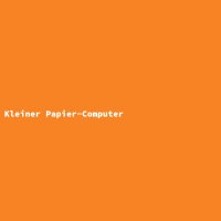 Kleiner Papier-Computer