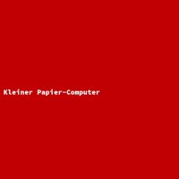 Kleiner Papier-Computer