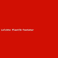 Leichte Plastik-Tastatur