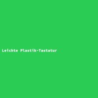 Leichte Plastik-Tastatur