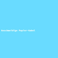 Geschmeidige Papier-Gabel