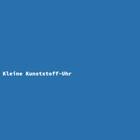 Kleine Kunststoff-Uhr