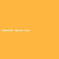 Lebhaftes Wasser-Auto