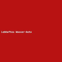Lebhaftes Wasser-Auto