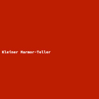 Kleiner Marmor-Teller