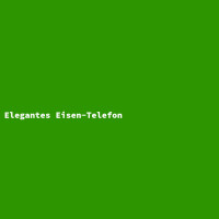 Elegant Iron Telephone