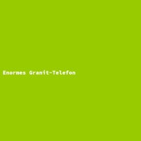 Enormes Granit-Telefon