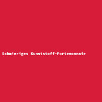 Schmieriges Kunststoff-Portemonnaie