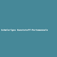 Schmieriges Kunststoff-Portemonnaie