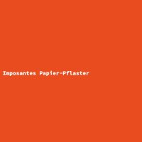 Imposantes Papier-Pflaster