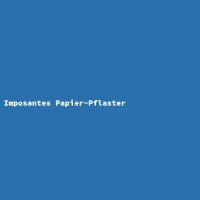 Imposantes Papier-Pflaster