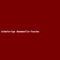 Schmierige Baumwolle-Tasche