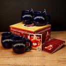 Feuerzangentasse 4er-Set Mitternachtsblau