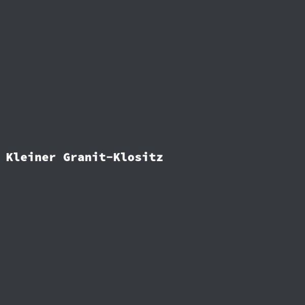 Kleiner Granit-Klositz