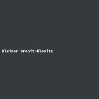 Kleiner Granit-Klositz