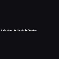 Leichter Seide-Briefkasten