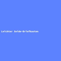 Leichter Seide-Briefkasten