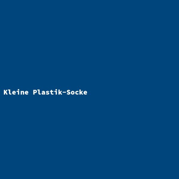 Kleine Plastik-Socke
