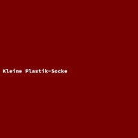 Kleine Plastik-Socke