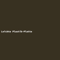 Leichte Plastik-Platte