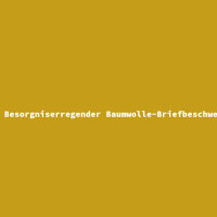 Besorgniserregender Baumwolle-Briefbeschwerer