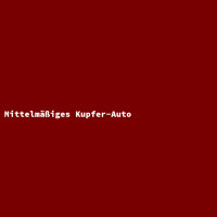 Mittelmäßiges Kupfer-Auto