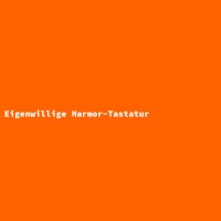 Eigenwillige Marmor-Tastatur