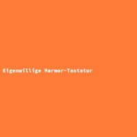 Eigenwillige Marmor-Tastatur